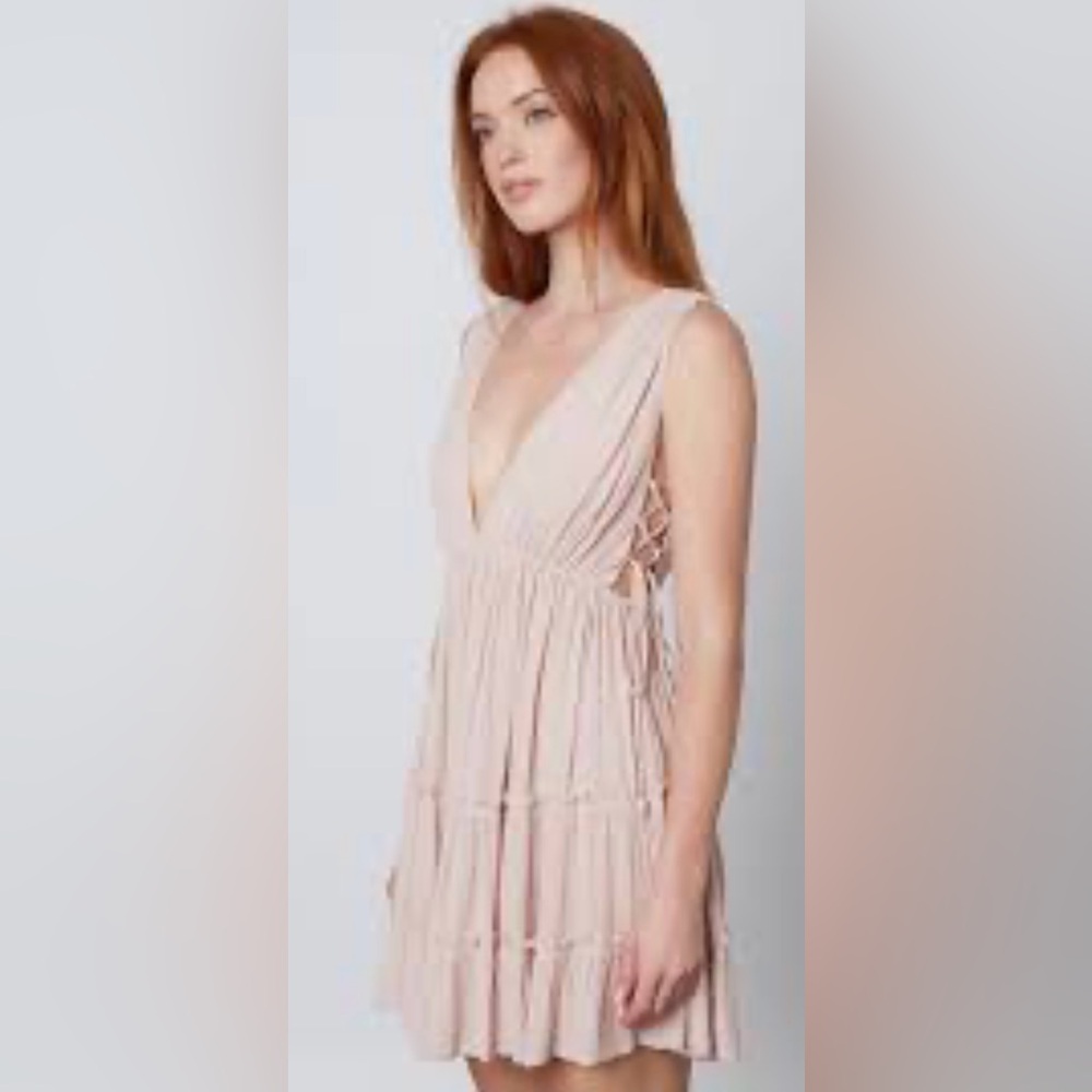 Beautiful, dusty, pink gauze, sundress
